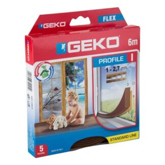 Guarnizione paraspifferi Paraspifferi Geko 12009 FLEX Marrone (ord.min.1.00 unità)