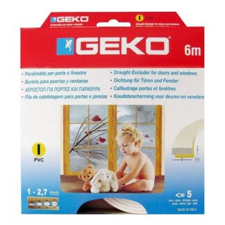 Guarnizione paraspifferi Paraspifferi Geko 12007 FLEX Bianco (ord.min.1.00 unità)