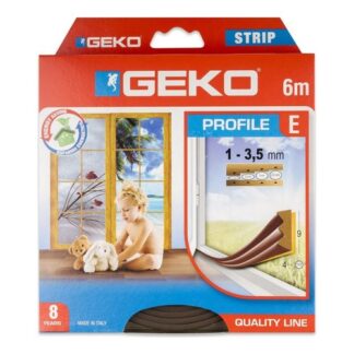 Guarnizione paraspifferi Paraspifferi Geko 10003 STRIP Marrone (ord.min.1.00 unità)