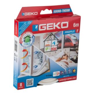 Guarnizione paraspifferi Paraspifferi Geko 33002 SOUND THERM Bianco (ord.min.1.00 unità)