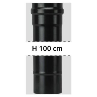 Tubo canna fumaria Tubo canna fumaria Save Fumisteria PN1000 PELLET LINE Nero opaco (ord.min.1.00 unità)
