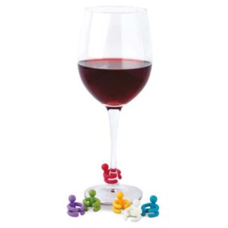 Set segna bicchieri Set segna bicchieri Ghidini Cipriano 0310 per calici Colori assortiti (ord.min.1.00 unità)