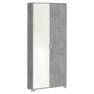 Armadio Sarmog A7418CESP QUADRANTE 7418 Cemento e Specchio Armadio multiuso (ord.min.1.00unità)