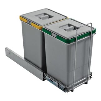 Pattumiera differenziata incasso Pattumiera incasso Elletipi PF01 34A2 ECOFIL Grigio (ord.min.1.00 unità)