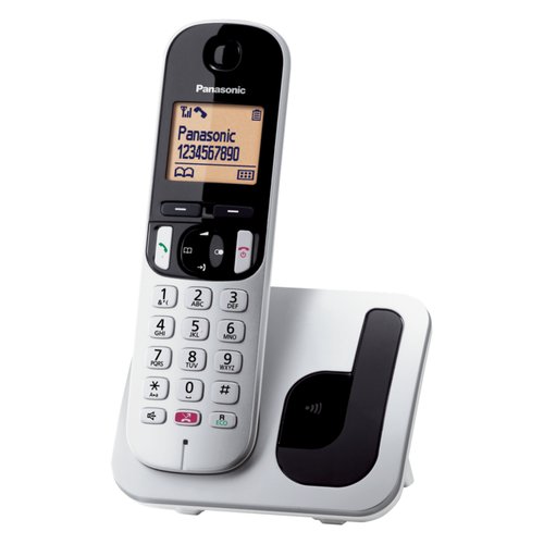 Cordless Cordless Panasonic KX TGC250JTB Dect Silver e White (ord.min.1.00 unità)