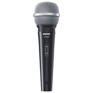 Microfono a filo Shure SV100A SV SERIES Black e Silver Microfono a filo (ord.min.1.00unità)