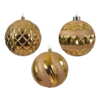 Pallina albero Natale Pallina albero Natale Kaemingk 024511 Assortito Light gold (ord.min.1.00 unità)