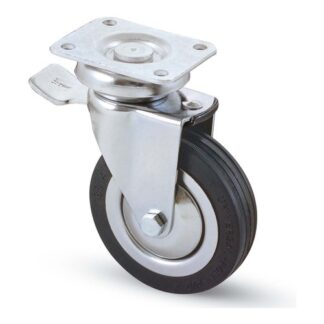 Ruota mobile Ruota mobile Avo Valsecchi 13796 155BIS Cromo e Nero (ord.min.1.00 unità)