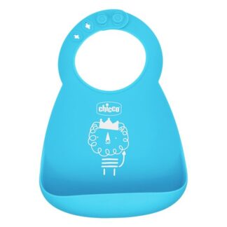Bavaglino Bavaglino Chicco 10219 20 con tasca Azzurro (ord.min.1.00 unità)