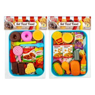 Playset cucina Playset Teorema 68122 GRANDE CHEF Fast Food con Vassoio Assortito (ord.min.1.00 unità)