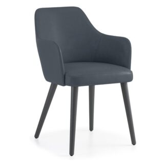 Sedia Briolina LIZA Blu e Grafite Sedia con braccioli (ord.min.1.00unità)