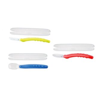 Set posate infanzia Cucchiaino con custodia Nuby ID5555 Assortito (ord.min.1.00 unità)