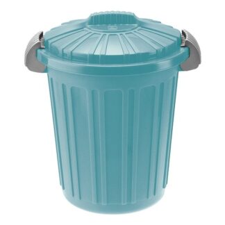 Bidone Bidone Tontarelli 810137370V AURORA Teo con coperchio doppia clip Blu (ord.min.1.00 unità)