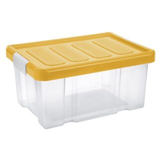 Contenitore salvaspazio Contenitore Tontarelli 8035636ABV PUZZLE BOX con ruote Giallo (ord.min.1.00 unità)