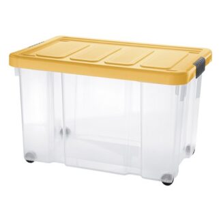 Contenitore salvaspazio Contenitore Tontarelli 8035640ABV PUZZLE BOX con ruote Zafferano (ord.min.1.00 unità)