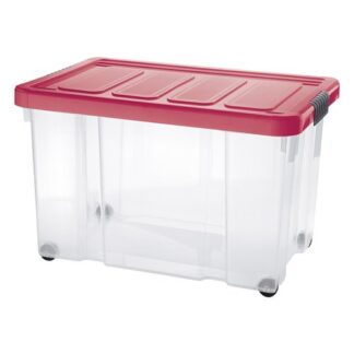 Contenitore salvaspazio Contenitore Tontarelli 8035640ACH PUZZLE BOX con ruote Ciliegia (ord.min.1.00 unità)