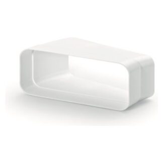 Curva cappa Curva cappa Airforce AFC4043007 15 orizzontale per tubo piatto Bianco (ord.min.1.00 unità)