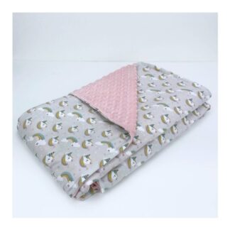 Coperta lettino Coperta lettino Baby Idea PLUR Unicorno rosa (ord.min.1.00 unità)
