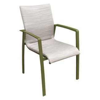 Sedia con braccioli da esterno Sedia con braccioli Amicasa LY AC 002 MIKONOS Verde oliva e Grigio chi (ord.min.1.00 unità)