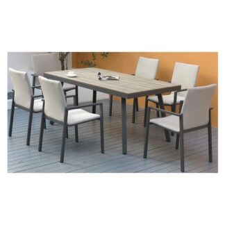 Set tavolo e sedie da esterno Set tavolo e sedie Amicasa ALEX Antracite (ord.min.1.00 unità)