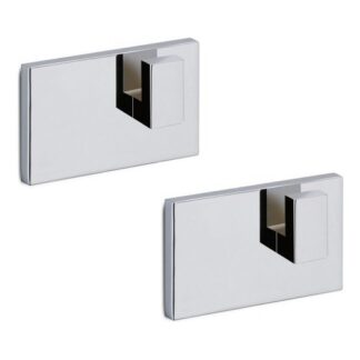 Set fissaggi ricambio Fissaggi Gedy 240513 AUGUSTUS placche adesive Cromo lucido (ord.min.1.00 unità)