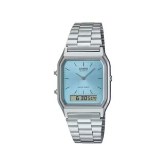 Orologio Casio AQ 230A 2A1MQYES VINTAGE Edgy Silver e Blue Orologio polso (ord.min.1.00unità)