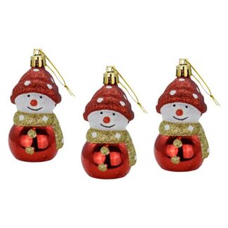 Set addobbi albero Natale Set addobbi albero Natale Pre Qu' Italia B5506 Pupazzi di neve Assorti (ord.min.1.00 unità)