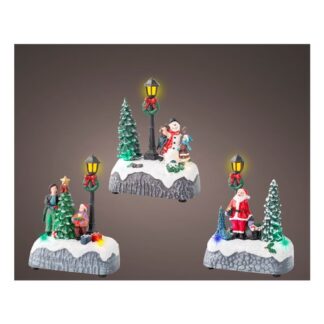 Paesaggio Natale Paesaggio Natale Kaemingk 487862 Personaggio Natale con luci Assortito (ord.min.1.00 unità)