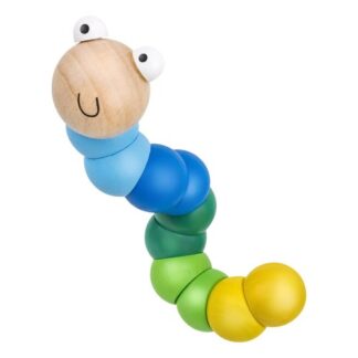 Prime attività Gioco prima infanzia Globo 42325 SIR WOOD Bruco snodato in legno Assor (ord.min.1.00 unità)
