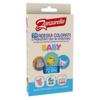 Antizanzare 24 Sticker adesivi anti zanzare Baby Zanzarella GA2256900 Decori assor (ord.min.1.00 unità)