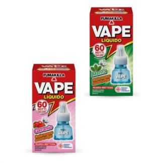 Insetticida elettroemanatore Insetticida elettroemanatore Vape GA200742 Zanzare Geranio/Menta 60 no (ord.min.1.00 unità)