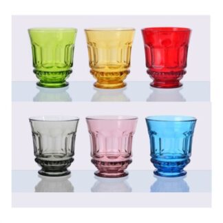Set bicchieri Set bicchieri Amicasa YDF23146 ROYAL COLORS Colori assortiti (ord.min.1.00 unità)
