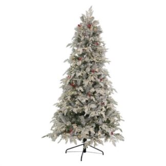 Albero Natale addobbato Albero Natale addobbato Amicasa SOLE PVC e PE Verde innevato (ord.min.1.00 unità)