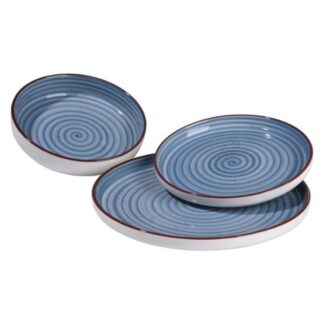 Set piatti tavola Servizio piatti Amicasa Art 24 VERTIGO Azzurro (ord.min.1.00 unità)