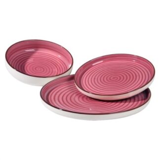 Set piatti tavola Servizio piatti Amicasa Art 25 VERTIGO Rosa (ord.min.1.00 unità)