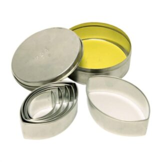 Coppapasta Coppapasta Pavoni Italia STP63 6 pz Foglie Lisce 50-95x35 mm Cromo (ord.min.1.00 unità)