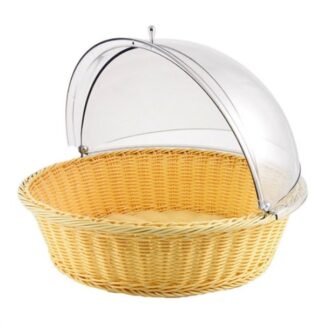 Porta pane Porta pane Pinti inox 97150762 con cupola trasparente Naturale (ord.min.1.00 unità)