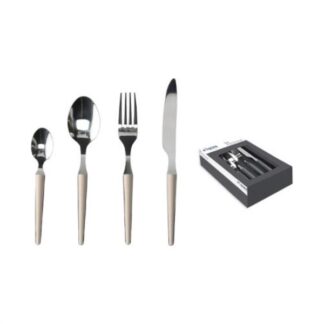 Set posate tavola Set posate tavola Tognana R7799242790 ZEN Crema e Cromo (ord.min.1.00 unità)