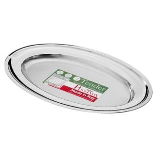 Vassoio a servire Vassoio Pinti inox 53821947 TENDER PROFESSIONAL ovale bordato Cromo (ord.min.1.00 unità)