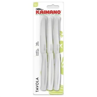Set coltelli tavola Set coltelli Kaimano 1023390 DINAMIK punta dentata Bianco (ord.min.1.00 unità)