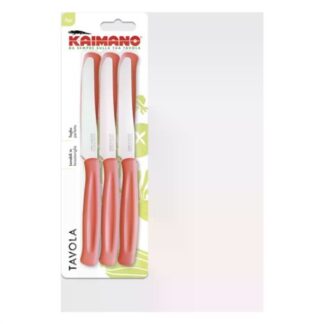 Set coltelli tavola Set coltelli Kaimano 1023400 DINAMIK lama seghettata Rosso (ord.min.1.00 unità)