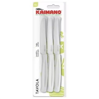 Set coltelli tavola Set coltelli Kaimano 1023401 DINAMIK lama seghettata Bianco (ord.min.1.00 unità)