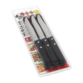 Set coltelli bistecca Set coltelli bistecca Marietti 1860 28RBV6N RIVETTATA lama dentata (11 (ord.min.1.00 unità)