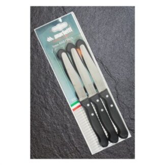 Set coltelli tavola Set coltelli Marietti 1860 24RBV6N RIVETTATA lama dentata (11cm) Nero (ord.min.1.00 unità)