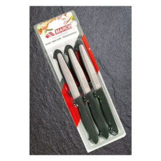Set coltelli Marietti 1860 24AB06N ANATOMICA lama dentata Nero Set coltelli tavola (ord.min.1.00unità)
