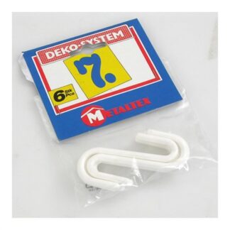 Set ganci a S Set ganci a S Metaltex 369707 DEKO SYSTEM Bianco (ord.min.1.00 unità)