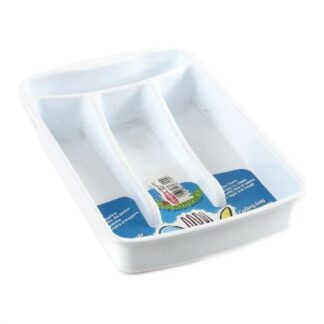 Porta posate Porta posate Stefanplast 47101 4 posti Bianco (ord.min.1.00 unità)