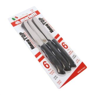 Set coltelli tavola Set coltelli Marietti 1860 13TPB06N TOP lama dentata (11cm) Nero (ord.min.1.00 unità)