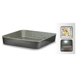 Teglia forno Teglia Mamù HAPSTTEGATXX4040H HAPPY STONE alta Grigio pietra (ord.min.1.00 unità)