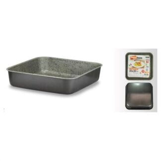Teglia forno Teglia Mamù HAPSTTEGATXX3030H HAPPY STONE alta Grigio pietra (ord.min.1.00 unità)